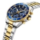 thumbnail image 3 of Reloj Chronograph Oro Azul Acero Inoxidable Para Hombre, 3 of 8