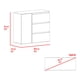 thumbnail image 3 of Comoda 1 Puerta 3 Cajones Niza 91x100x41,8 Cm Avellana Y Blanco, 3 of 3