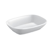 Kulsan - Set De 6 Pocillos Melamina Rectangular Blanca 14X10.5X3.3 Cm Línea Clásica