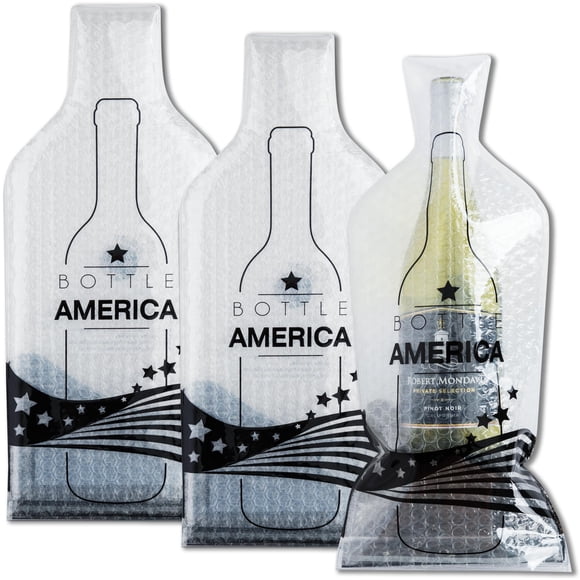 Bolsas de vino JIMMY THE FOX Pack de 3 reutilizables para viajar
