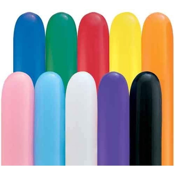 Globos de látex Qualatex 260 Classic, varios colores, paquete de 250