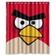 thumbnail image 1 of Cortina de ducha de Angry Birds, juego de cortina de baño con ganchos, tamaño 66 x 72 pulgadas, 1 of 3