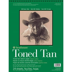 Croquera Dibujo Strathmore Toned Tan 118Gr 27X35Cm 24 Hojas