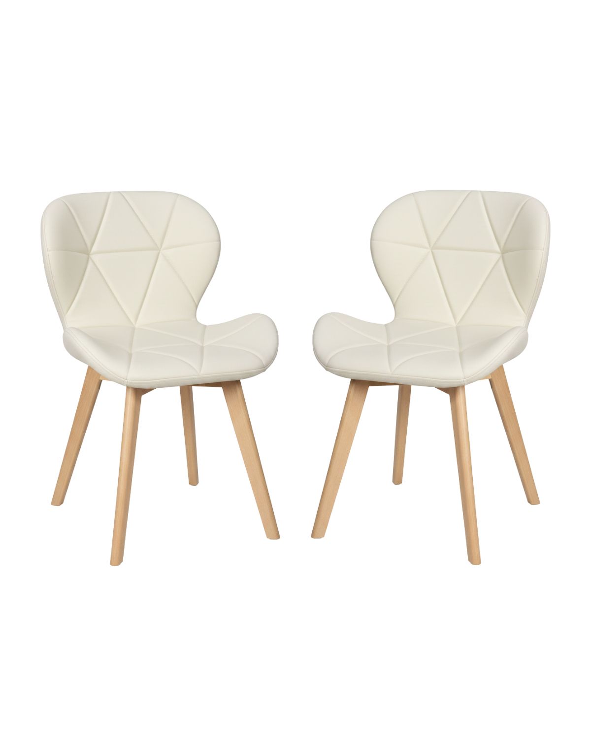 Habita2 Chile - Pack 2 Sillas Radar Wood Beige