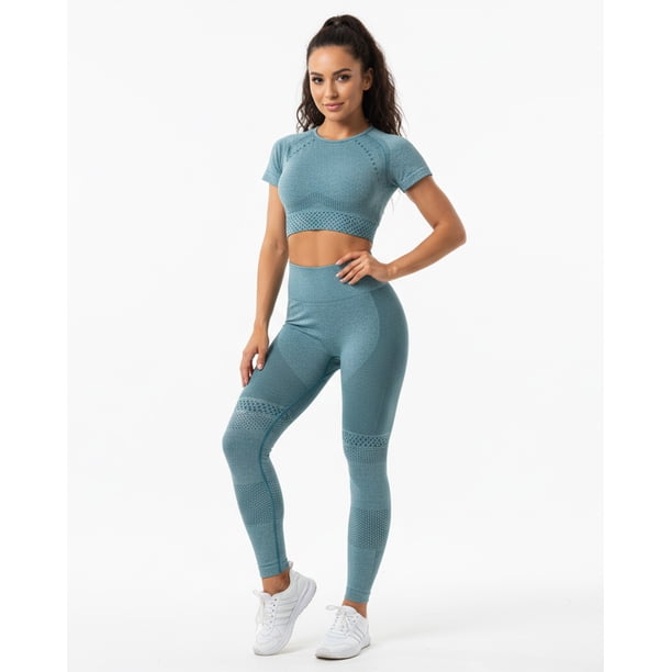 Conjunto Mujer Deportivo Peto Manga Corta Push Up