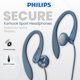 thumbnail image 2 of Audífonos Philips SHS3200BL con cable, gancho flexible para la oreja, azul, 2 of 8