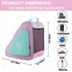 thumbnail image 4 of Bolsa de Patinaje HEXIFUL Color Menta-Rosa/Azul Impermeable, 4 of 6
