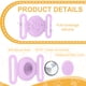 thumbnail image 3 of Uxcell Etiqueta de Collar para Perro, Soporte de Rastreador para Perro, Funda Protectora de Silicona, Soporte de Collar para Gato Impermeable, (Lavanda), 3 of 6