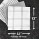 thumbnail image 5 of Paños de cocina T-Fal Premium Waffle 100% algodón, 30 x 33 cm, gris, paquete de 12, 5 of 6
