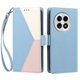 thumbnail image 3 of Funda Libro Tricolor para OnePlus 13 con Ranuras para Tarjetas, Azul Claro, 3 of 6