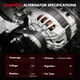 thumbnail image 4 of Alternador GDSMOTU para Honda Accord 3.5L 130A 12V, 4 of 9
