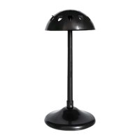 Ioensy - Soporte De Exhibición De Sombrero De Peluca De Pp, Altura Ajustable Para Peluquería, Cúpula De Peluquero, Parte Superior Negra