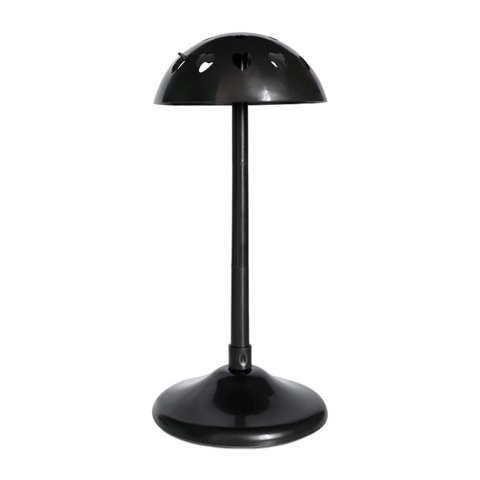 Ioensy - Soporte De Exhibición De Sombrero De Peluca De Pp, Altura Ajustable Para Peluquería, Cúpula De Peluquero, Parte Superior Negra