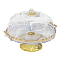 Bothyi - Soporte Para Tartas Con Tapa, Plato Para Tartas Con Patas, Para Galletas, Magdalenas, Tarta De Queso, Transparente