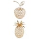 thumbnail image 1 of Estatua De Fruta De Cristal De 2 Piezas Para Decoración De Oficina De Boda Fruta Y Pi?a, 1 of 2