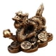 thumbnail image 3 of Feng Shui Chino Dragón Estatua Suerte éxito Oficina Decoración Bronce, 3 of 5