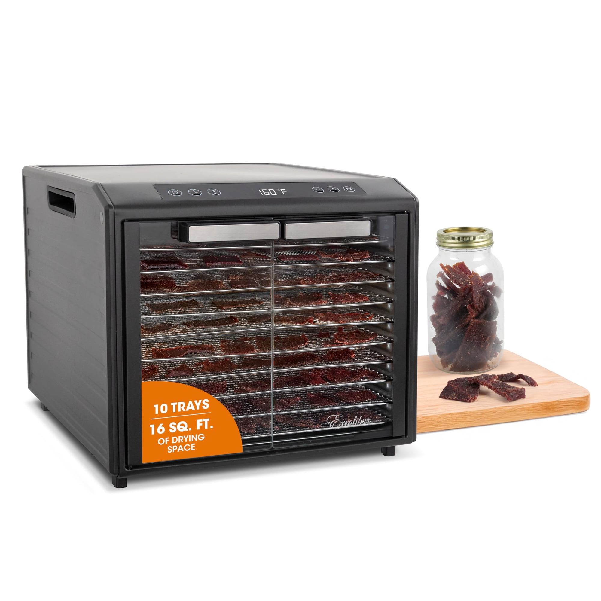 Deshidratador De Alimentos Excalibur, 10 Bandejas, Serie Select, Acero Inoxidable