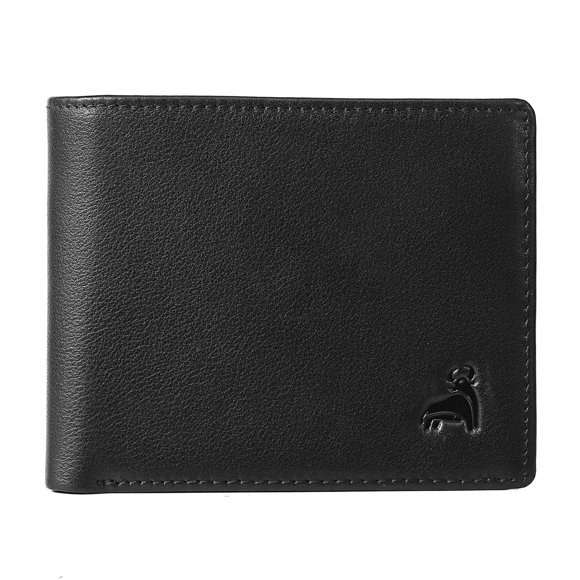 Cartera CALFART Bifold con Bloqueo RFID de Cuero 11x9x2 cm