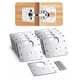 thumbnail image 1 of Pack X30 Placa Reparación Bisagra Eoland Puerta Madera Acero Refuerzo Alcayata Pesado Mueble Cierre, 1 of 4