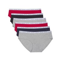 Braguitas Tommy Hilfiger De Algodón Para Mujer, Paquete De 6, Talla Xl