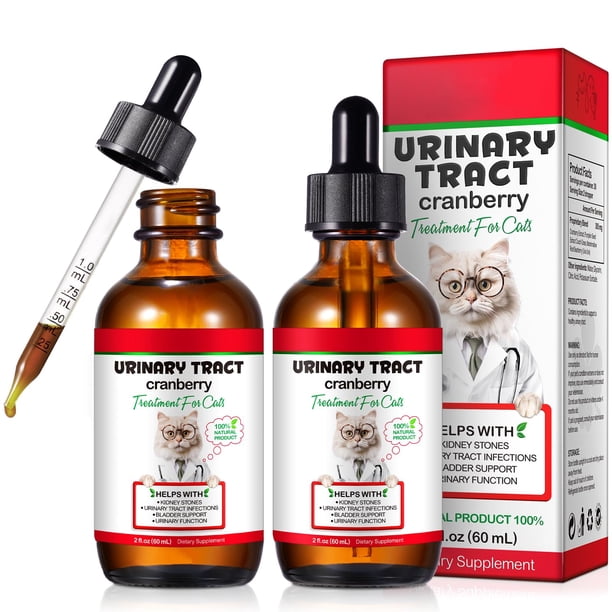 Remedio para infecciones urinarias para gatos REBODUM Feline Urinary Tract Health, 60 ml, paquete de