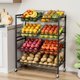 thumbnail image 4 of Carrito de almacenamiento de cocina Evermagin Rolling Fruit Cesta de 4 niveles, 4 of 8