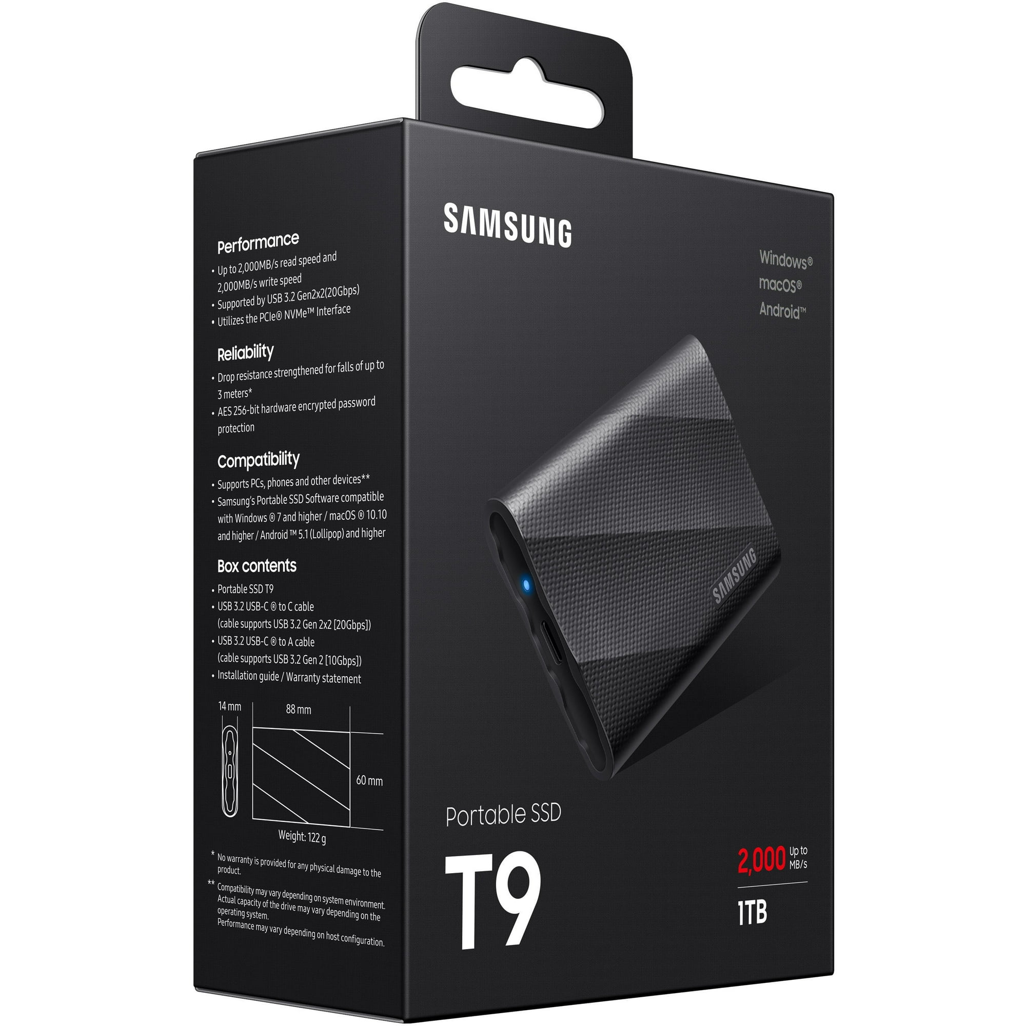 Samsung - Disco Duro Externo Portable Ssd T9 - 1tb