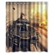 thumbnail image 1 of Cortina de ducha Mad Max, juego de cortina de baño con ganchos, tamaño 60 x 72 pulgadas, 1 of 3