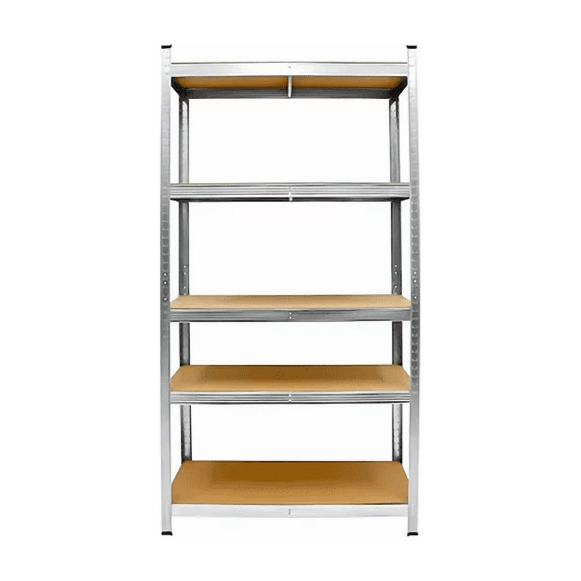 Genérico - Pack 2 Estantes Metálicos Oficina 180x90x40cm Organizador Aspor Plateado 5 Niveles