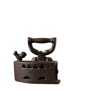 Genérico - Tope Traba Para Puerta Hierro Fundido Marrón