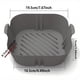 thumbnail image 1 of 1/2PCS Square Air Fryer Silicone Pot Reusable Air Fryers Liners Oven Baking Tray Home Kitchen Air Fryer Accessories 7.67''x6.49''x1.96'', 1 of 5