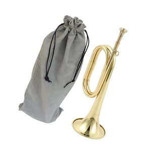 Bothyi - Trompeta Scouting Bugle Con Boquilla Marching Bugle Para Banda Principiante Estilo B