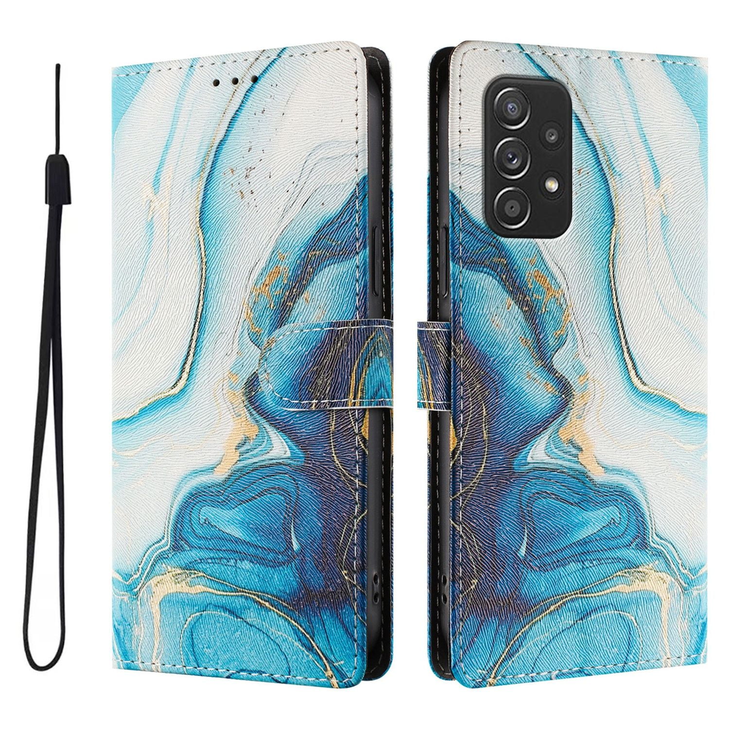 Foxdock Funda Tipo Cartera Para Samsung Galaxy A52/a52s Con Soporte Y Correa – Diseño De Patrones Lindos