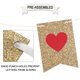 thumbnail image 5 of Bandera Teniinet 2,4 m Glitter Dorado Bienvenido a Casa, 5 of 7