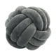 thumbnail image 5 of Nudo Almohada Bola Grueso Cómodo Almohadas Anudadas Para Sala De Estar Hogar Sofá Gris Oscuro, 5 of 6