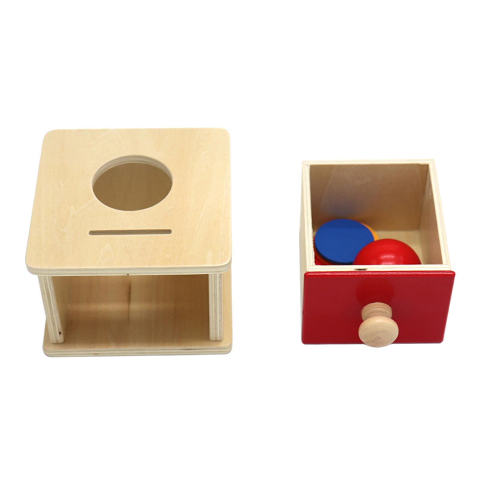 Magideal - Caja De Caída De Bolas Montessori Para Desarrollar Habilidades Motoras Finas, Juego De Actividades, Material Didáctico, Juguete De Actividad Sensorial