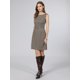 thumbnail image 2 of INSPIRE CHIC Vestido de Mujer a Cuadros Houndstooth Sin Mangas Cuello de Barco 2026 Vestidos de Lápiz Modernos con Cinturón XL Marrón, 2 of 5