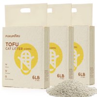 Arena Para Gatos Fukumaru Con Tofu Y Almidón De Maíz, 8,16 Kg (3 Paquetes)