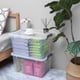 thumbnail image 4 of Contenedores de almacenamiento Citylife, 6 paquetes de plástico de 42 litros con tapas, apilables, 4 of 6