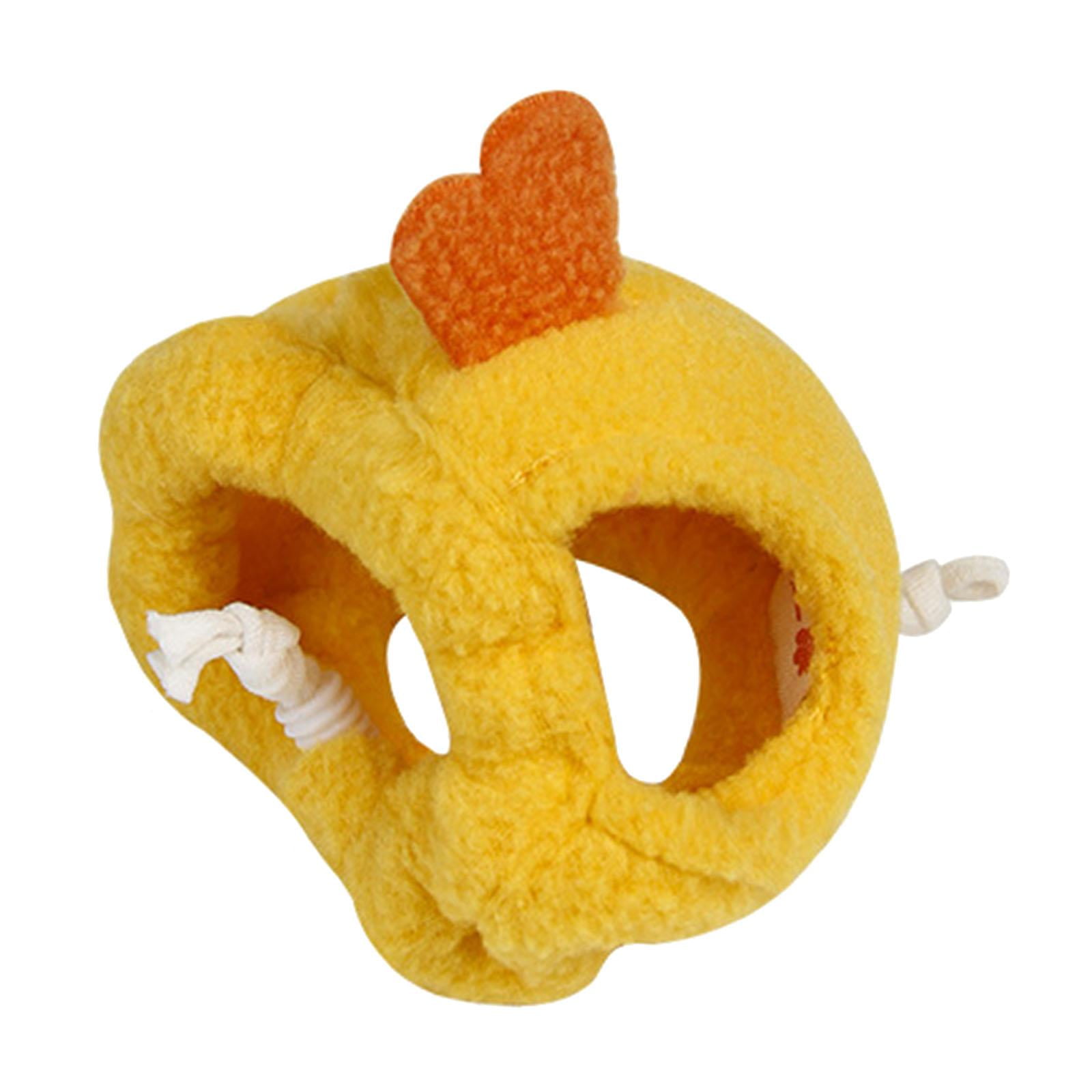 Sombrero De Hámster Sombrero De Felpa Suave Sombrero De Animales Peque?os Para Fiesta De Navidad De Roedores S Amarillo