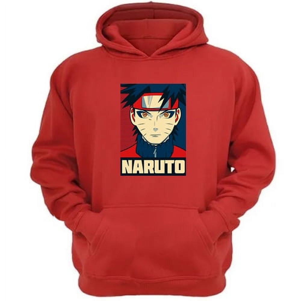 Genérico - Polerón Canguro Naruto Rojo Talla S Unisex