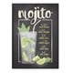 thumbnail image 1 of Cuadro Poster Mojito Cóctel 33x43 Cm Negro, 1 of 1