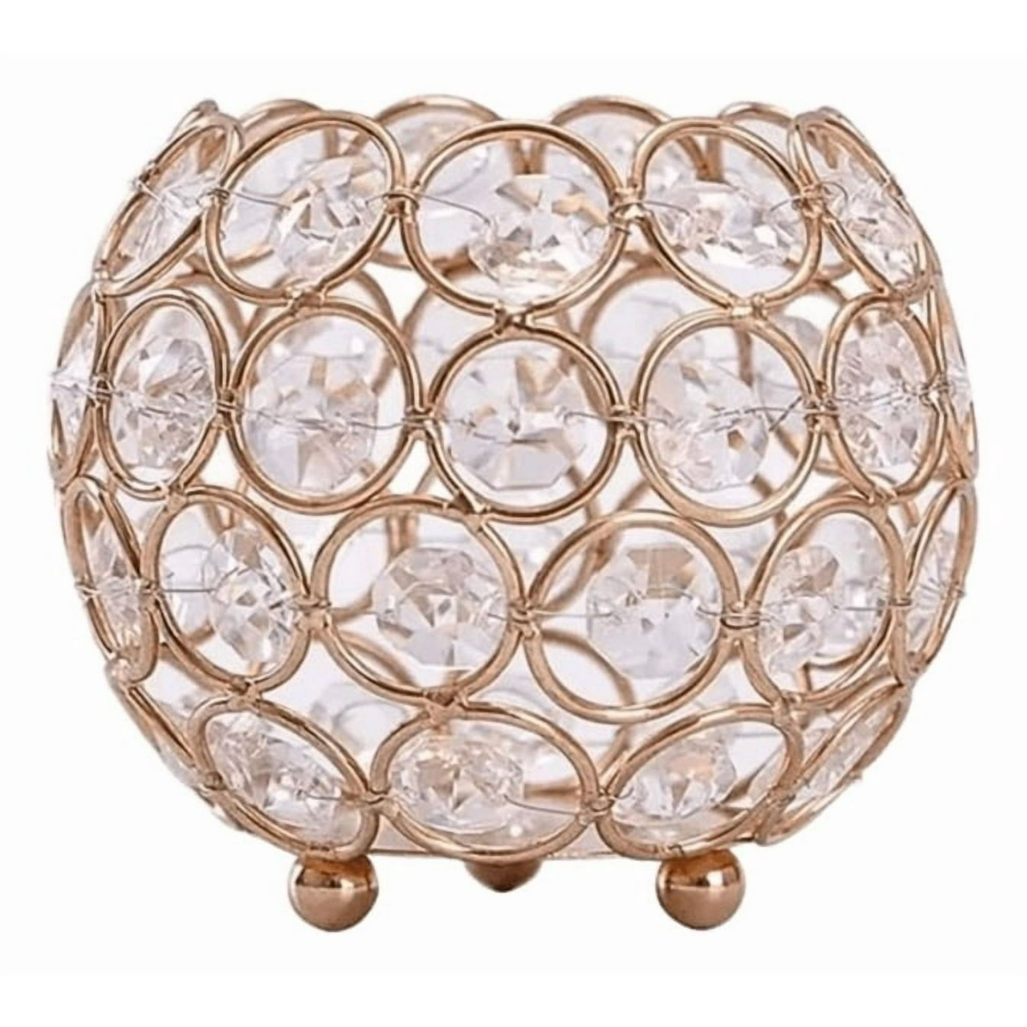 Genérico - Set 2 Portavelas Decoración Hogar Mesa Bola Brillante Jhn