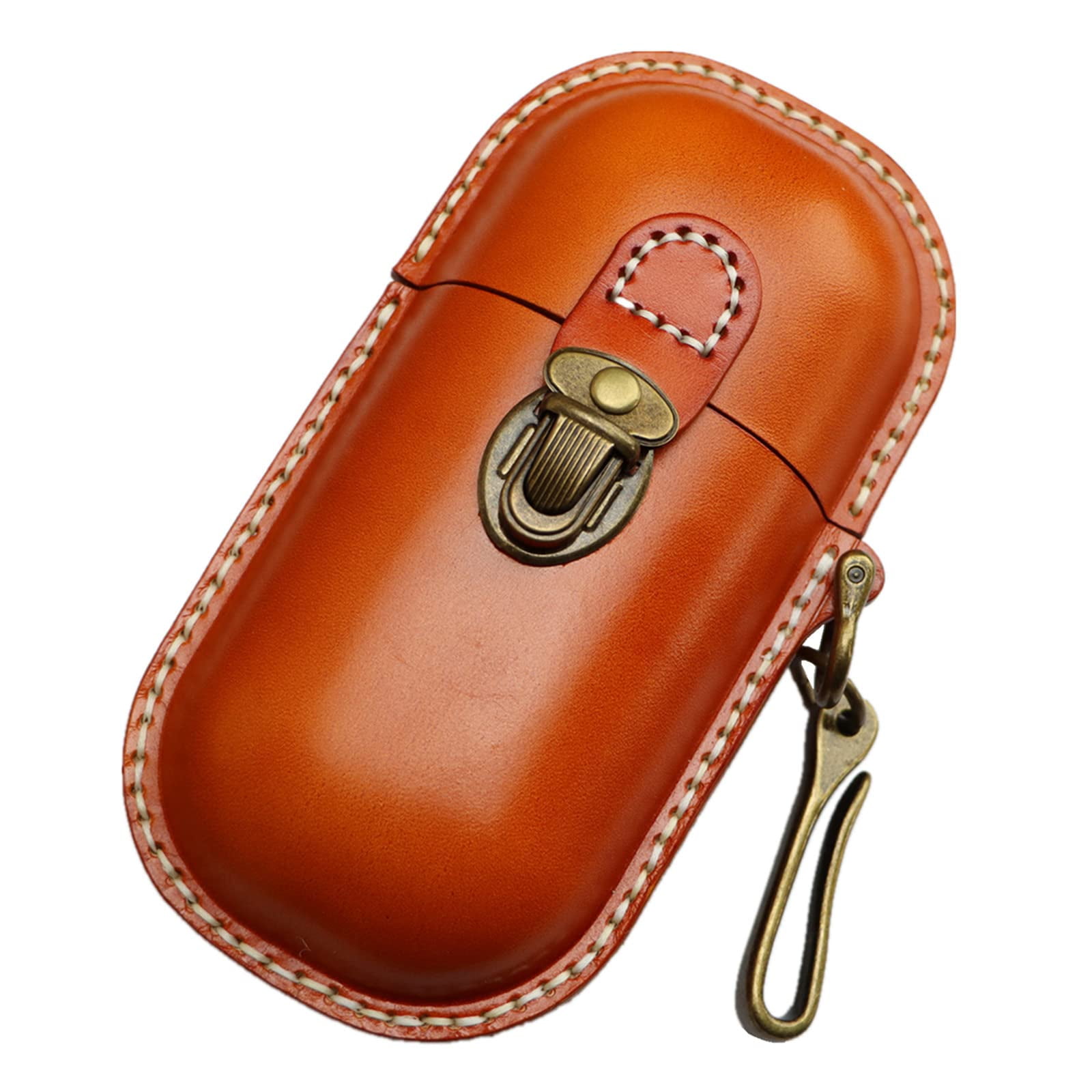 Xusx111 - Caso De Gafas De Cuero Hecho A Mano Caso Duro Retro Hombres Y Mujeres Gafas De Sol Gafas Miopes Ganchos Caja De Protección. (caja De Ony)