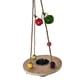 thumbnail image 5 of Parrot Swing Stand Toy Supplies Jaula Plato De Comida Para Budgie Bola Trenzada, 5 of 5
