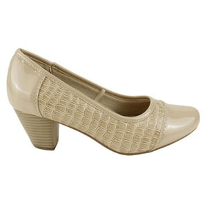 Zapato New Walk Reptil Shine Beige