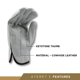 thumbnail image 2 of Guantes de protección Palmer Safety White Large (12 pares), 2 of 7
