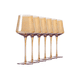 thumbnail image 2 of Set 6 Copas De Vino Modernas Ámbar, 2 of 3