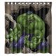 thumbnail image 1 of Cortina de ducha con diseño de Hulk, juego de cortinas de baño con ganchos, tamaño 66 x 72 pulgadas, 1 of 3