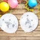 thumbnail image 5 of 50 globos de confeti de látex de 12 pulgadas para decoración de cumpleaños, bodas y fiestas (estrella plateada), 5 of 7